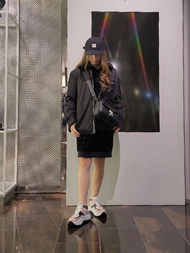 「armaniexchange」｜「アイテム（ワンピース/ドレス）」を使った、♡aYuMiiiiiiiiさん（レディース・158cm）の冬コーディネート