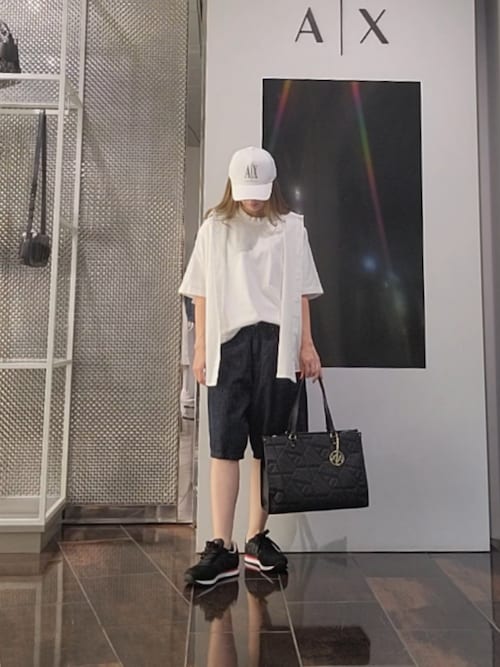 【話題】EMPORIO ARMANI ロゴトートバッグ A|X アルマーニ エクスチェンジ】モノグラムロゴ トートバッグ