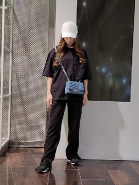 「フェスコーデ」｜「アイテム（スウェットパンツ）」を使った、♡aYuMiiiiiiiiさん（レディース・158cm）の夏コーディネート