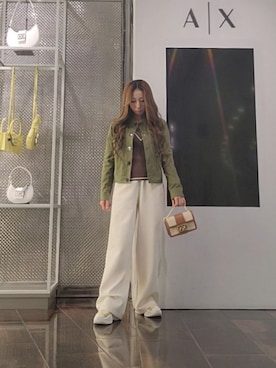 「ARMANI EXCHANGE（アルマーニエクスチェンジ）のアイテム」を使った、♡aYuMiiiiiiiiさん（レディース・158cm）の春コーディネート