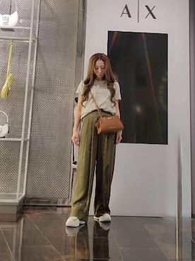 「ARMANI EXCHANGE（アルマーニエクスチェンジ）のアイテム」を使った、♡aYuMiiiiiiiiさん（レディース・158cm）の春コーディネート