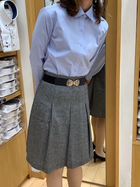「アイテム（ビジネスシャツ）」を使った、BRICK HOUSE by Tokyo Shirts 北戸田イオンモール店さん（レディース・164cm）の秋コーディネート