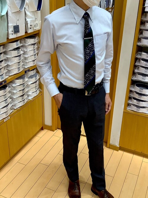 Brick House By Tokyo Shirts 北戸田イオンモール店 Brick House By Tokyo Shirts 北戸田イオンモール Disneyのビジネスシャツを使ったコーディネート Wear