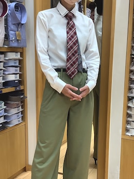 「アイテム（ネクタイ）」を使った、BRICK HOUSE by Tokyo Shirts 北戸田イオンモール店さん（レディース・164cm）の秋コーディネート