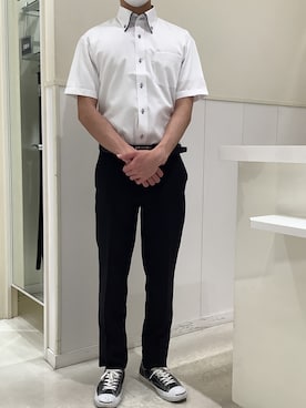 「ビジネスコーデ」｜BRICK HOUSE シャツ工房 新下関ゆめシティ店さん（メンズ・172cm）の春コーディネート