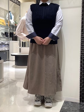「ブリックハウス」｜BRICK HOUSE シャツ工房 新下関ゆめシティ店さん（レディース・158cm）の秋コーディネート