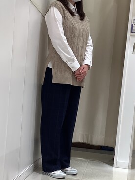 BRICK HOUSE シャツ工房 新下関ゆめシティ店さん(レディース・162cm)の秋コーディネート