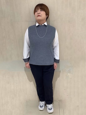 「ブリックハウス」｜BRICK HOUSE シャツ工房 新下関ゆめシティ店さん（レディース・158cm）の冬コーディネート