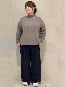 「ブリックハウス」｜BRICK HOUSE シャツ工房 新下関ゆめシティ店さん（レディース・158cm）の冬コーディネート