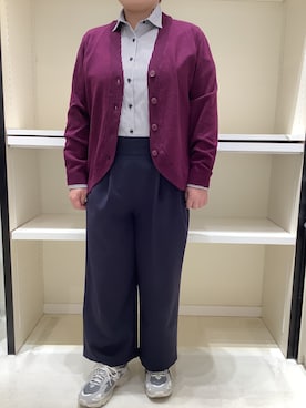 「アイテム（ビジネスシャツ）」を使った、BRICK HOUSE シャツ工房 新下関ゆめシティ店さん（レディース・158cm）の秋コーディネート