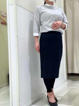 「アイテム（ビジネスシャツ）」を使った、BRICK HOUSE シャツ工房 新下関ゆめシティ店さん（レディース・153cm）の春コーディネート