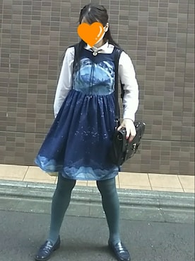 「Grimoire（グリモワール）のアイテム（ワンピース/ドレス）」を使った、めきらさん（レディース・160cm）の夏コーディネート