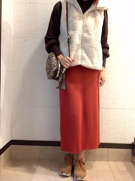 「grove（グローブ）のアイテム（その他アウター）」を使った、megさん（レディース・158cm）の秋コーディネート