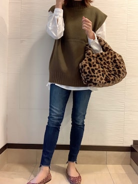 「A Day in the Life （アデイインザライフ）のアイテム」を使った、megさん（レディース・158cm）の秋コーディネート