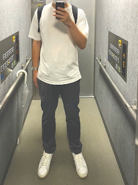 「417 EDIFICE（フォーワンセブンエディフィス）のアイテム（パンツ）」を使った、226hiroさん（メンズ・180cm）の秋コーディネート