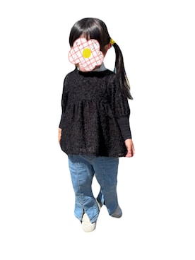 「アイテム（チュニック）」を使った、sssstttt0522さん（キッズ・90cm）の秋コーディネート