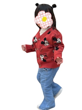 「ミッキー」｜sssstttt0522さん（キッズ・90cm）の秋コーディネート
