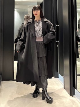 「ベルト」｜「アイテム（スウェット）」を使った、すずかぜさん（レディース・162cm）の秋コーディネート