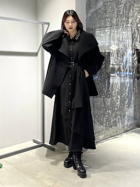 「HARE（ハレ）のアイテム（チェスターコート）」を使った、すずかぜさん（レディース・162cm）の秋コーディネート