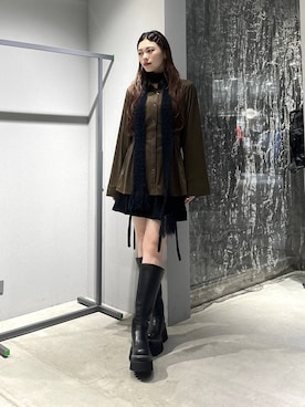 「HARE（ハレ）のアイテム（マフラー）」を使った、すずかぜさん（レディース・162cm）の秋コーディネート