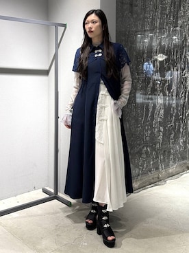 「HARE（ハレ）のアイテム（スカート）」を使った、すずかぜさん（レディース・163cm）の春コーディネート