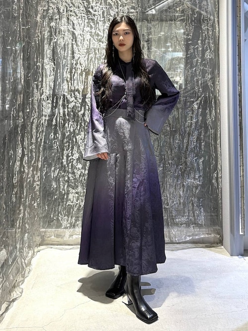 グラデーションジャガードボウタイシャツ(HARE)（シャツ/ブラウス