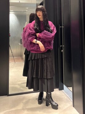 「ベルト」｜「アイテム（スウェット）」を使った、すずかぜさん（レディース・162cm）の夏コーディネート