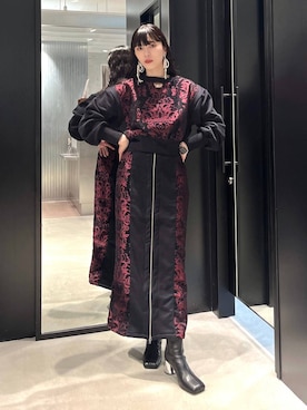 「ベルト」｜「アイテム（スウェット）」を使った、すずかぜさん（レディース・162cm）の秋コーディネート