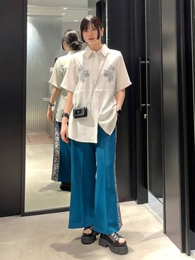 「HARE（ハレ）のアイテム（財布）」を使った、すずかぜさん（レディース・162cm）の春コーディネート