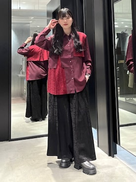 「アイテム（ブーツ、シルバー系）」を使った、すずかぜさん（レディース・162cm）の冬コーディネート