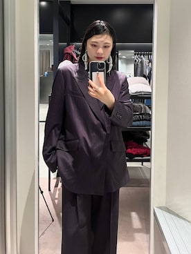 「デート/ロマンティック」｜「アイテム（ジャケット/アウター）」を使った、すずかぜさん（レディース・162cm）の秋コーディネート