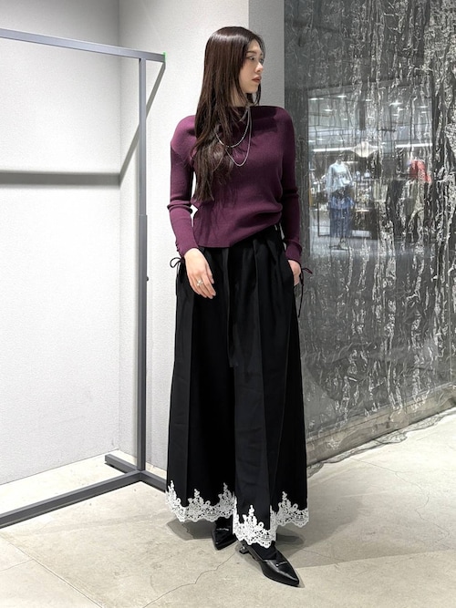 CEREMONY SET UP対応】レースワイドパンツ(HARE)（スラックス）｜HARE