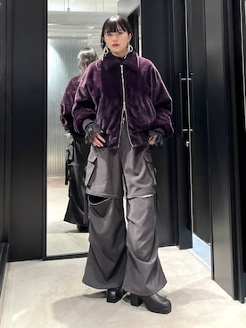 「HARE（ハレ）のアイテム（ピアス（両耳用））」を使った、すずかぜさん（レディース・162cm）の冬コーディネート