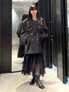 「バッグ」｜「アイテム（チェスターコート）」を使った、すずかぜさん（レディース・162cm）の秋コーディネート