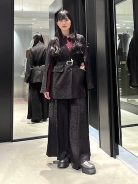 「アイテム（ブーツ、シルバー系）」を使った、すずかぜさん（レディース・162cm）の冬コーディネート