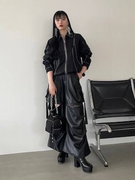 「アイテム（ブルゾン）」を使った、すずかぜさん（レディース・162cm）の夏コーディネート