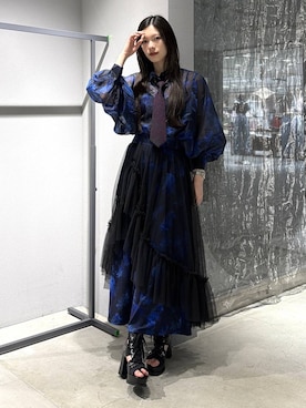 「HARE（ハレ）のアイテム（ブーツ）」を使った、すずかぜさん（レディース・163cm）の春コーディネート