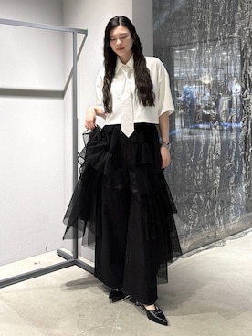 「HARE（ハレ）のアイテム（スカート）」を使った、すずかぜさん（レディース・163cm）の春コーディネート