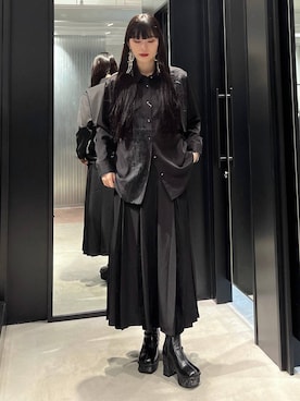 「アイテム（ピアス（両耳用））」を使った、すずかぜさん（レディース・162cm）の秋コーディネート