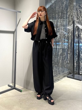 「HARE（ハレ）のアイテム（メガネ）」を使った、すずかぜさん（レディース・162cm）の春コーディネート