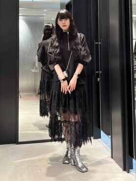 「ベルト」｜「アイテム（スウェット）」を使った、すずかぜさん（レディース・162cm）の秋コーディネート