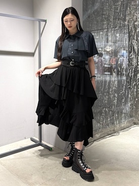 「HARE（ハレ）のアイテム（トップス）」を使った、すずかぜさん（レディース・163cm）の春コーディネート