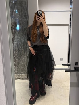 「HARE（ハレ）の2Pリボンモチーフヘアピン(HARE)（ヘアピン、シルバー系）」を使った、すずかぜさん（レディース・162cm）の夏コーディネート