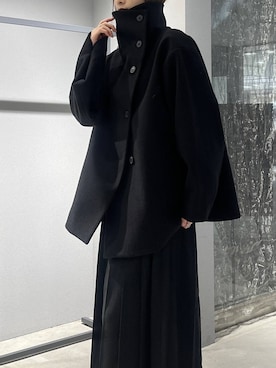 「HARE（ハレ）のアイテム（チェスターコート）」を使った、すずかぜさん（レディース・162cm）の秋コーディネート