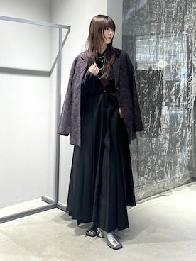 「アイテム（ブーツ、シルバー系）」を使った、すずかぜさん（レディース・162cm）の秋コーディネート