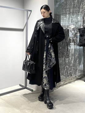 「アイテム（トレンチコート）」を使った、すずかぜさん（レディース・162cm）の秋コーディネート
