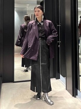 「HARE（ハレ）のアイテム（ピアス（両耳用））」を使った、すずかぜさん（レディース・162cm）の冬コーディネート