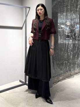 「HARE（ハレ）のアイテム（テーラードジャケット）」を使った、すずかぜさん（レディース・163cm）の春コーディネート