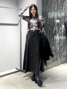 「HARE（ハレ）のアイテム（マフラー）」を使った、すずかぜさん（レディース・162cm）の秋コーディネート