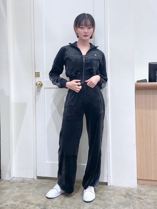 セール】VELOUR COMPACT TRACK JACKET（ブルゾン）｜X-girl
